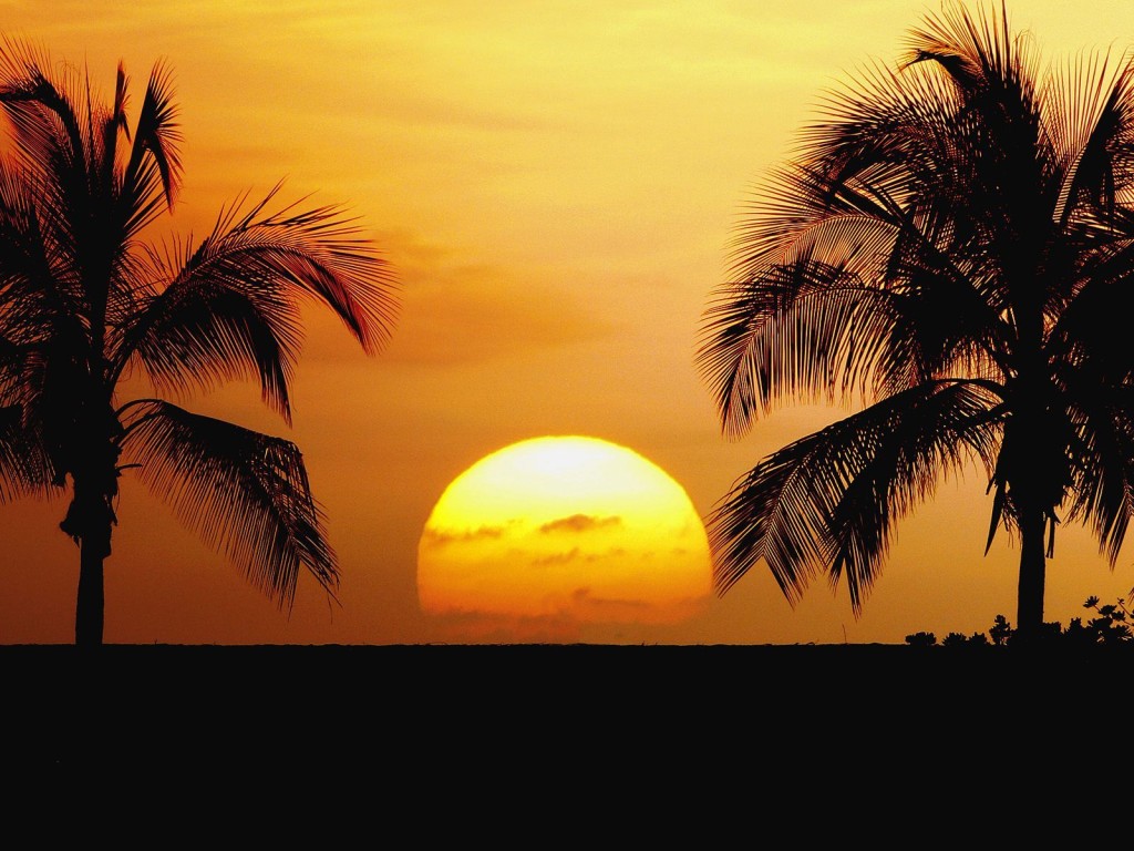 Sunset Beach Wallpaper
