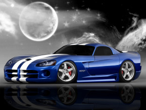 Blue Dodge Viper Wallpaper