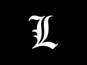 Death Note L Logo Wallpaper 02