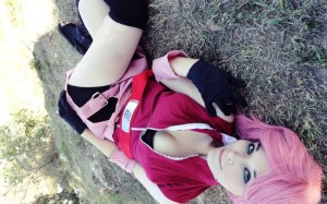Sakura Cosplay Wallpaper HD
