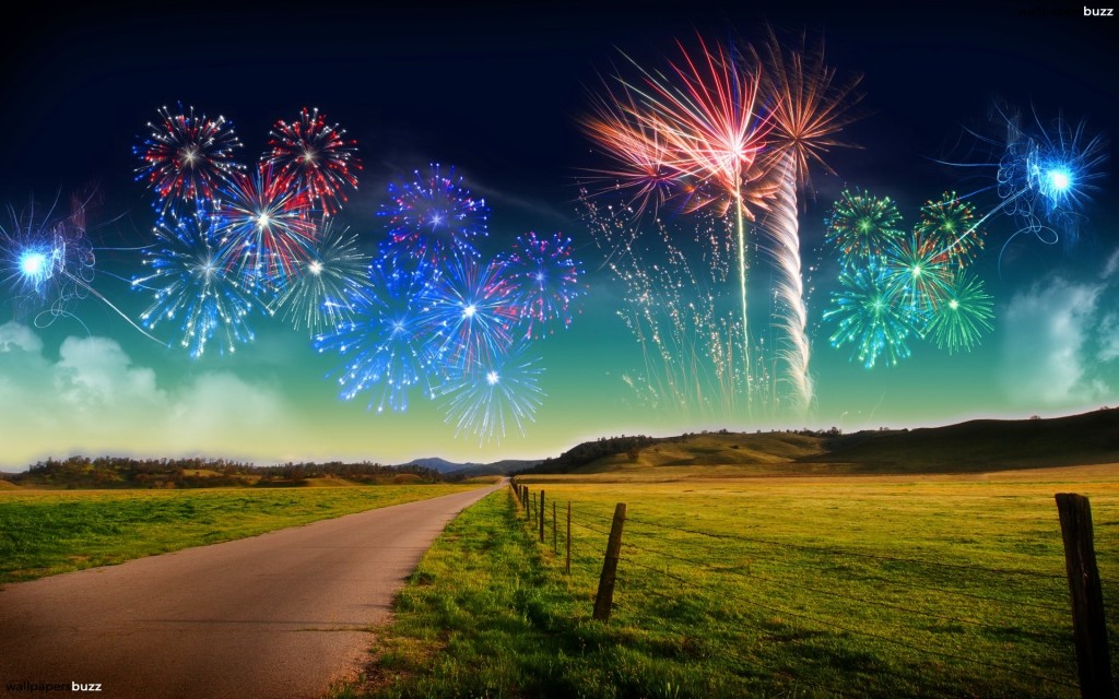 Firework Party Wallpaper HD