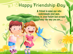 Cute Background Happy Friendship Day Wallpaper HD Desktop