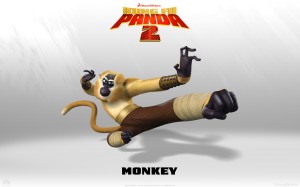 Monkey Kung Fu Panda 2 Wallpaper HD