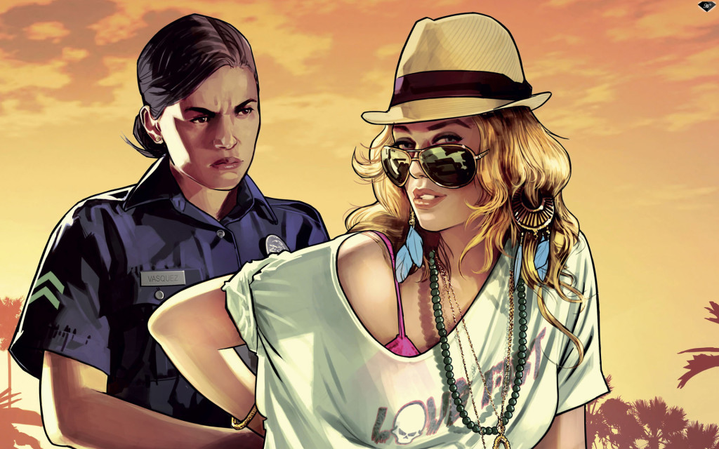 Wide GTA 5 game wallpaper