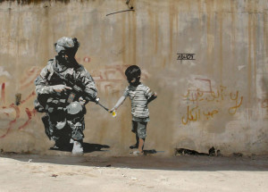 Abstract Design Bansky Wallpaper