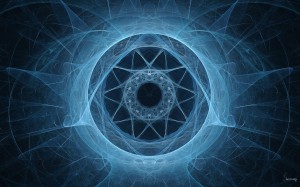 Blue Abstract Design Wallpaper
