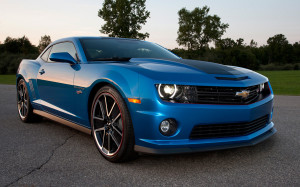 Blue Copo Camaro HD Wallpaper