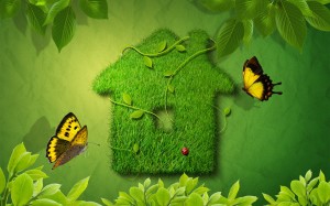 Creative Design 3D Green Background