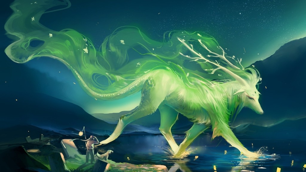 Fantasy Wolf Anime Wallpaper HD