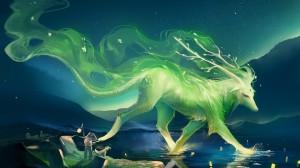 Fantasy Wolf Anime Wallpaper HD