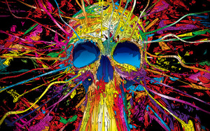 Abstract Skeleton Art Wallpaper HD