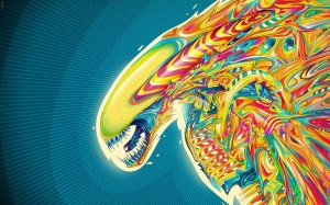 Alien Trippy Backgrounds