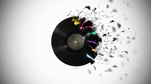 Black Disk Crack Wallpaper HD