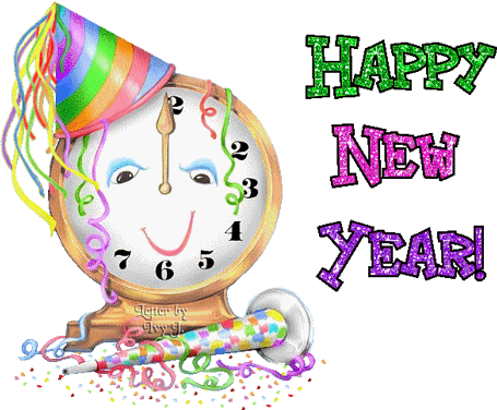 Cute Anitmaed Happy New Year 2014 Gif