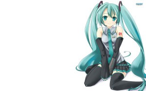 Hatsune Miku background Wallpaper