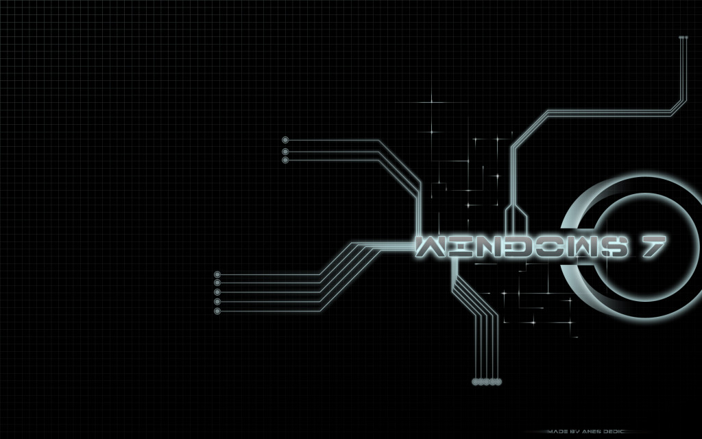 Windows 7 Black Wallpaper HD