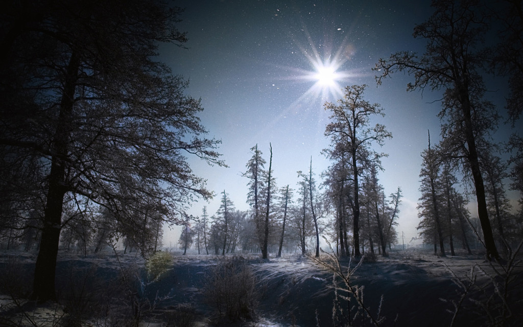 Winter Solstice Background Wallpaper HD