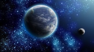 Earth and Moon Wallpaper HD