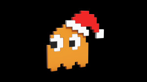 Pacman Santa Wallpaper HD