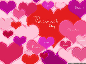 Happy Valentine Day Wallpaper Pink