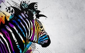 Abstract Zebra Wallpaper