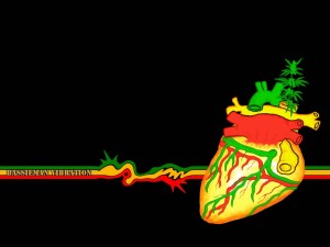 Heart Rasta wallpaper HD