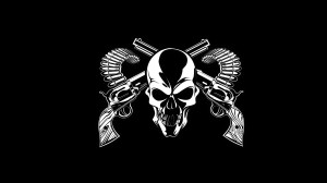 Black Old Skull Wallpaper HD