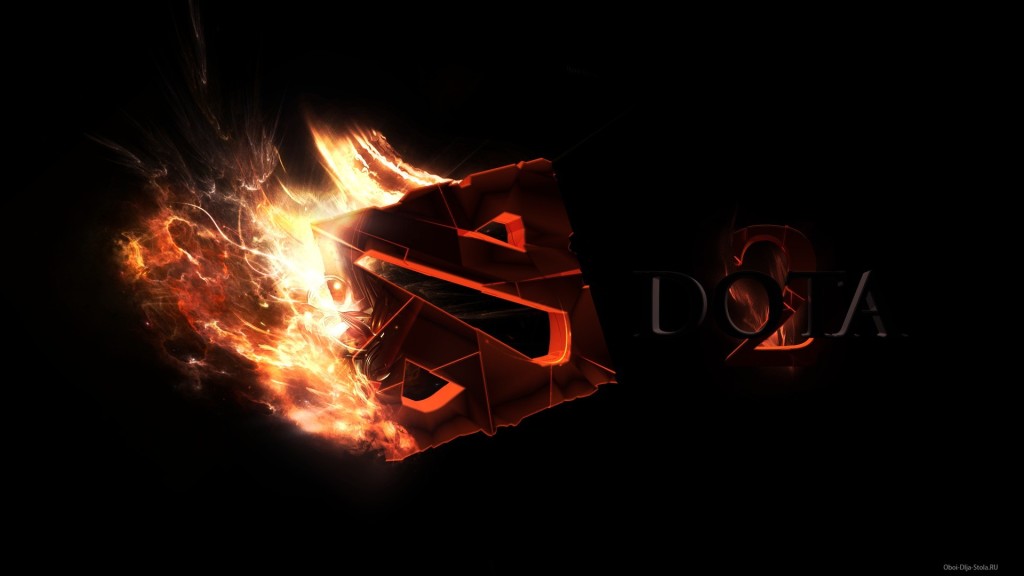 Dota 2 Logo Background Wallpaper
